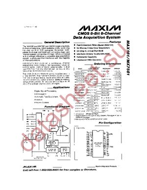 MAX161ACPI+ datasheet  